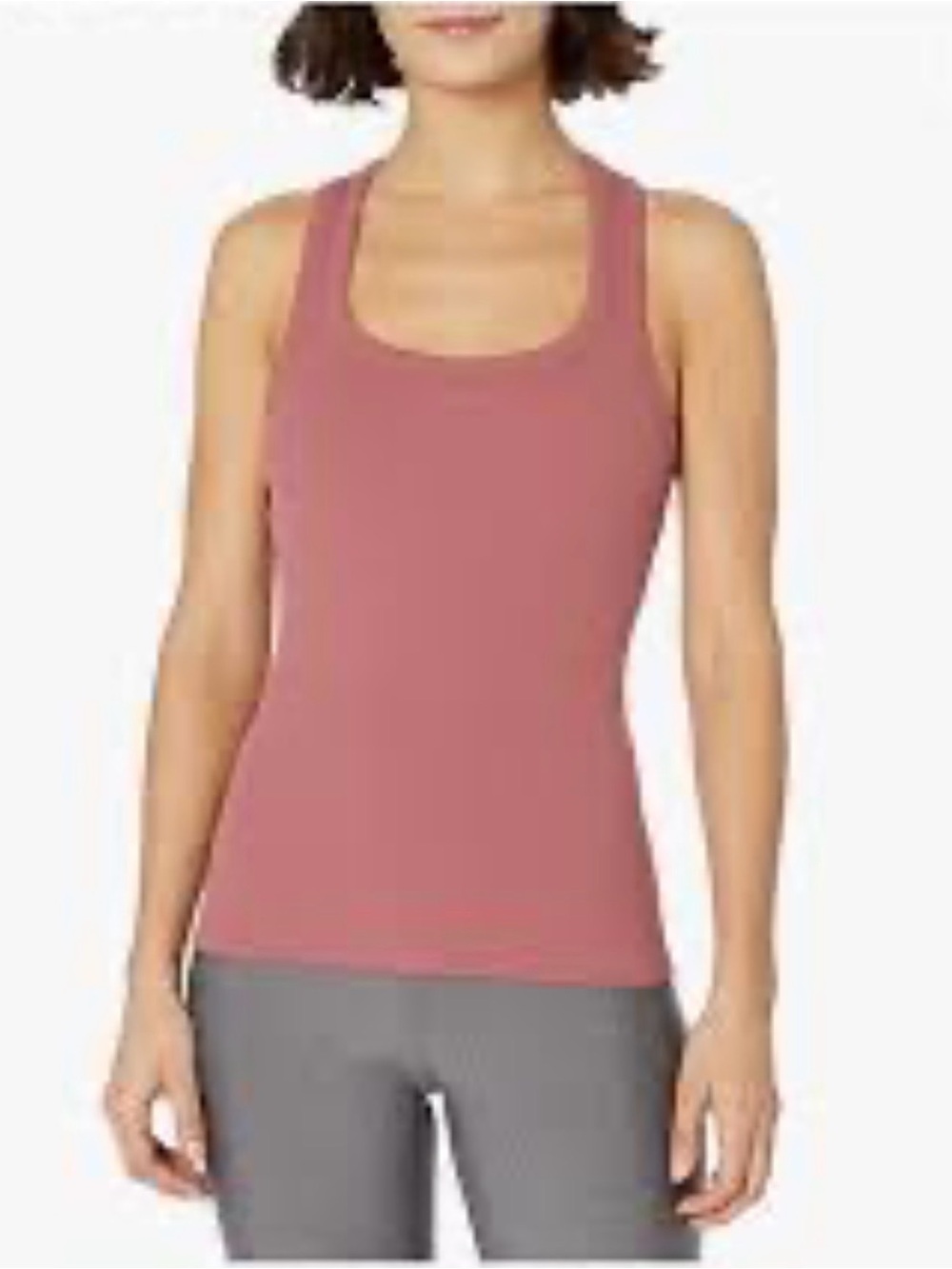 Women’s Ribbed Tank Top in Dusty Rose 1229